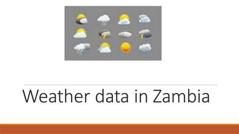 weather data  zambia teaching resources