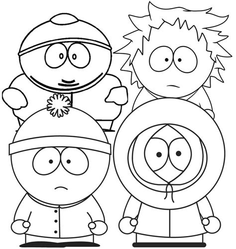 south park printable coloring pages