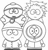 South Park Coloring Colouring Characters Pages Cartman Printable Kids Kenny Main Stan Fun Tweek Cute Book sketch template