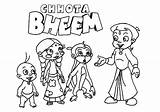Bheem Chota Netart sketch template