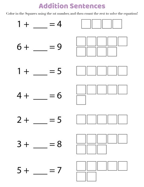 Free Printable 1st Grade Math Worksheets Addition In Pdf