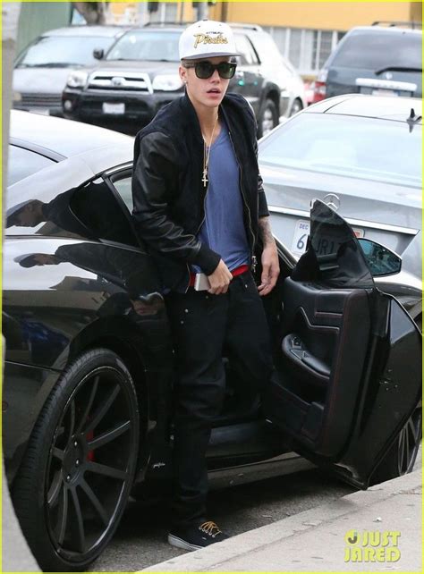 its so weird seeing justin come out of the passenger side of his car