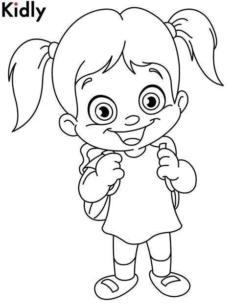 happy girl coloring pages   print   boy coloring