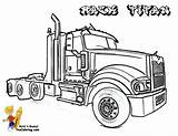 Coloring Pages Big Rig Trucks Yescoloring Driving Hard Truck Printables sketch template