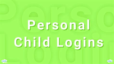 personal child logins  parents   children log