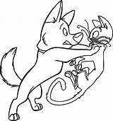 Coloring Bolt Dog Pages Cat Where Cute Colouring Mittens Wecoloringpage Getcolorings sketch template