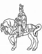 Knight Chevalier Guerrero Caballos Cheval Britannique Royaume Cavallo Ritter Printactivities Caballo Colorido Gratuits sketch template