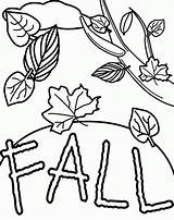 Fall Pages Coloring Printable Getcolorings sketch template