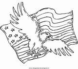 Eagle Bandiera Uniti Revolution Patriotic Ninos Paises Nazioni Disegno Aigle Drapeau Americain Colorare Paginas Citizen Specials sketch template