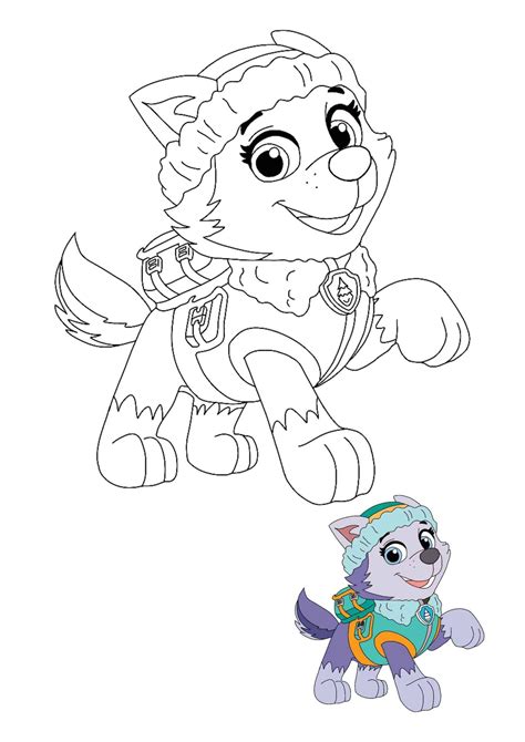 paw patrol everest coloring pages paw patrol coloring pages paw