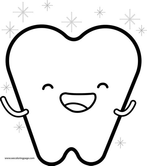happy tooth coloring page   goodimgco