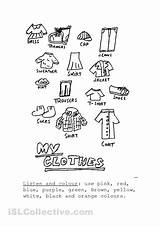 Clothes Coloring Esl Worksheets Worksheet Printable Kids Worksheeto Via sketch template