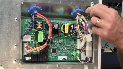 ge refrigerator repair   replace  main electronic control board youtube