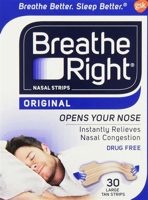 3 pack breathe right original nasal strips 30 large tan strips