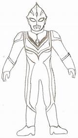Tiga Ultraman Mewarnai Ginga Th04 sketch template