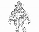 League Legends Coloring Ahri Pages Katarina Back sketch template