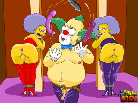 pic1266103 krusty the clown patty bouvier selma bouvier the simpsons toon bdsm