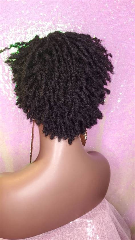 Wig Dreadlocks Afrocentric Short Afro Kinky Coily Twist Etsy
