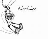 Zip Line Clip Zipline Clipart Lining Ziplining Cliparts Deviantart Library sketch template