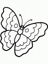 Butterfly Coloring Pages Cute Simple Color Clipart Printable Kids Monarch Adults Sad Face Sheets Animal Popular Coloringhome sketch template