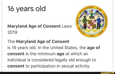 16 Years Old Maryland Age Of Consent Laws 2019 The