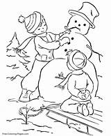 Winter Pages Coloring Printable Colouring Kids Comments sketch template