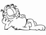 Coloring Garfield Pages Odie Cat Drawings Cartoon Printable Choose Board Popular sketch template