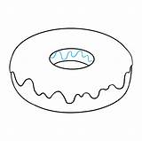 Donut Draw Easy Drawing Doughnut Donuts Drawn Clipart Drawings Easydrawingguides Line Really 3d Cute Kids Step Doodle Color Tutorial Transparent sketch template