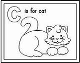 Abc Pages Coloring Fun Color Shown Cat Printables Children sketch template