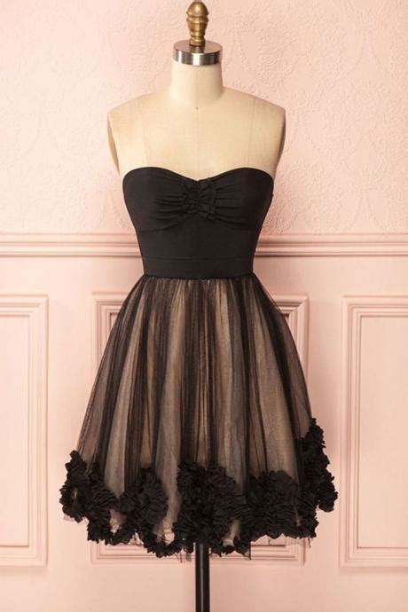 Fit And Flare Pearls Short Homecoming Dress With Full