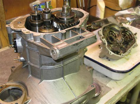 john  moto guzzi eldorado gearbox partially disassembled flickr