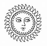 Sun Coloring Pages Printable Sunny Print Sunset Kids Star Color Sheet Ocean Drawing Sheets Face Getcolorings Getdrawings Moon Books sketch template