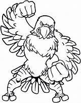 Eagle Coloring Eagles Pages Clipart Football Mascot Bald Cartoon Cliparts Flag Clip Philadelphia Baby Template Cute Drawing Printable Kids Library sketch template