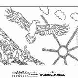 Aboriginal Colouring Pages Coloring Kids Australia Goanna Australian Sheets Template Dot Animals Painting Culture Indigenous Eagle Templates Au Animal Brisbane sketch template