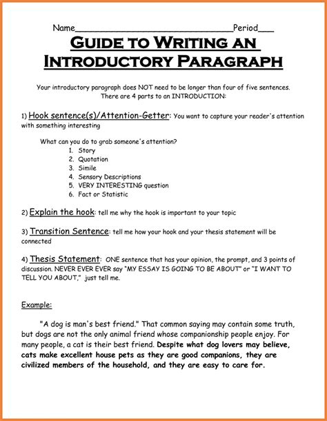 image result  introductory paragraph template apprendre langlais