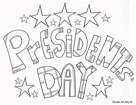presidents day coloring sheets  preschoolers presidents day