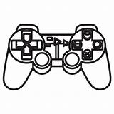 Playstation Console Clipground Sketchite Pngfind Joystick sketch template