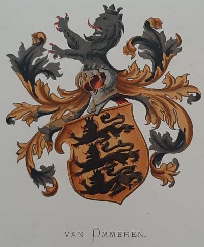 coat  arms crest  van ommeren