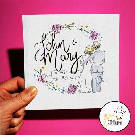 personalised wedding engagement card   custom wedding cards