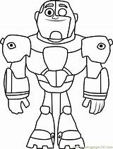 Titanes Cartoon Dibujo Cyborg Getdrawings Desenhos Jovens Colorir Malen Titas sketch template