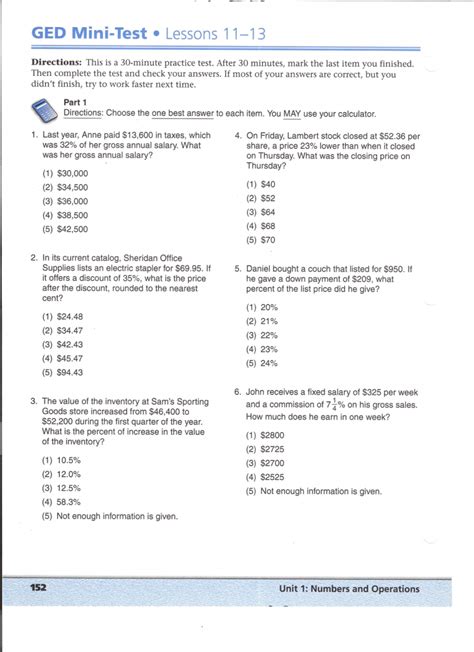 printable ged practice worksheets  printable worksheets