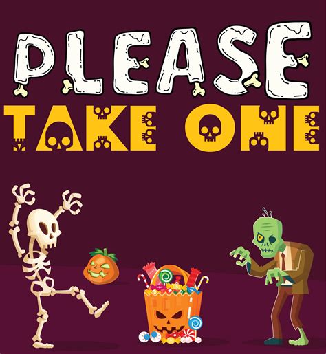 printable halloween candy sign