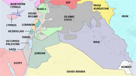 middle east map   map update