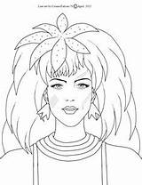 Jem Holograms Retro Color Therapy Stick Fairy Sketch Tattoo Craft Crafts Artist Female sketch template