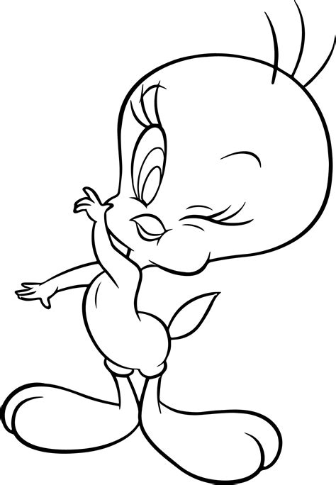 pink tweety bird coloring pages coloring pages