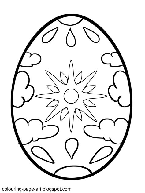 easter egg templates clipart