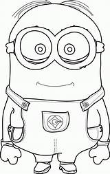 Coloring Minion Pages Stuart Minions Color Library Clipart sketch template