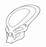 Predator Mask Bio Helmet Coloring Template Pages Getdrawings Drawing sketch template