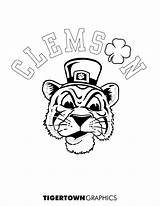 Clemson Tigertown sketch template