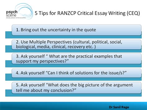 critical tips  ranzcp critical essay writing ceq